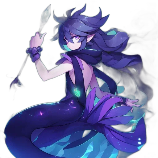 dress, staff, creature, dragon transparent PNG cut-out