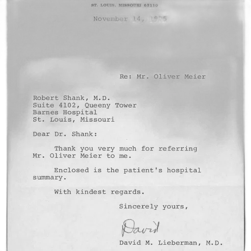 letter, dated, november, 1975 transparent PNG cut-out