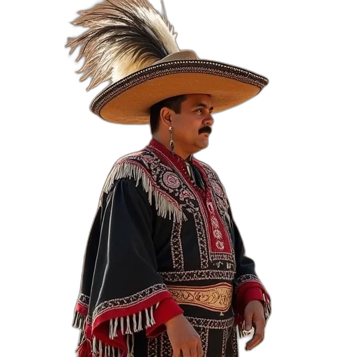 hat, staff, jacket, mask transparent PNG cut-out