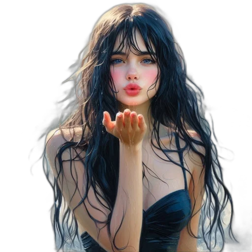 face, mask, photorealistic, oil painting transparent PNG cut-out