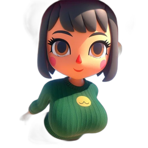 dress, staff, creature, face transparent PNG cut-out