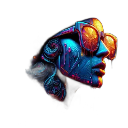 mask, face, robot, jacket transparent PNG cut-out