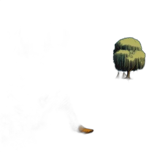 tree, hat, creature, hair transparent PNG cut-out