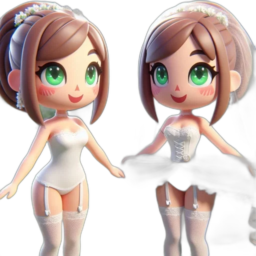 dress, 3d render, concept art, pixel art transparent PNG cut-out