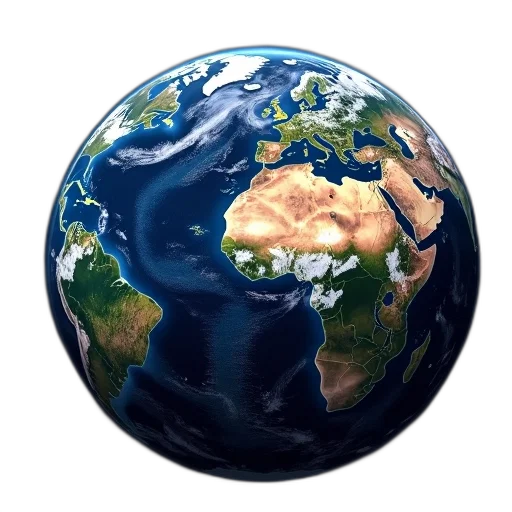 3d render, photorealistic, outer space, detailed transparent PNG cut-out