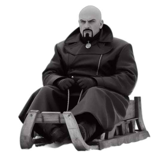jacket, staff, robot, concept art transparent PNG cut-out