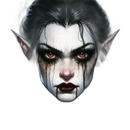 face, mask, creature, fantasy art transparent PNG cut-out
