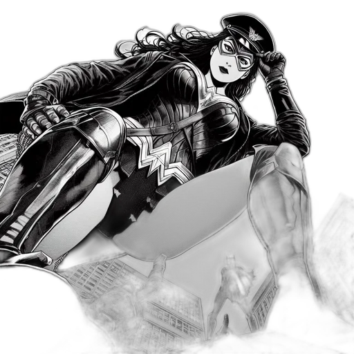 comic book art, concept art, fantasy art, cartoon transparent PNG cut-out