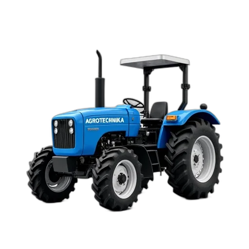 blue, tractor, word, agrotechnika transparent PNG cut-out