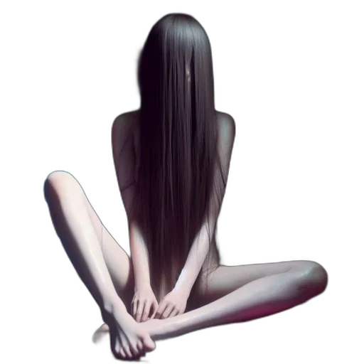 hair, dress, creature, face transparent PNG cut-out