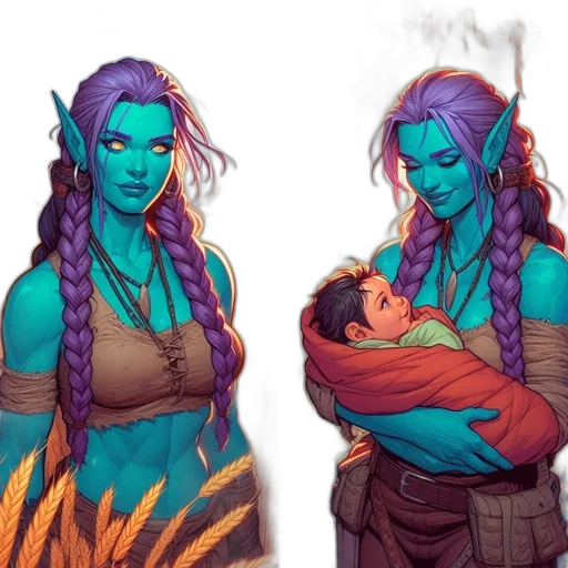 concept art, fantasy art, comic book art, pixel art transparent PNG cut-out