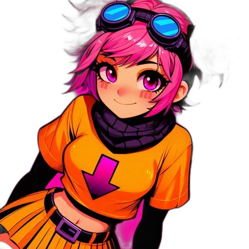jacket, staff, weapon, face transparent PNG cut-out