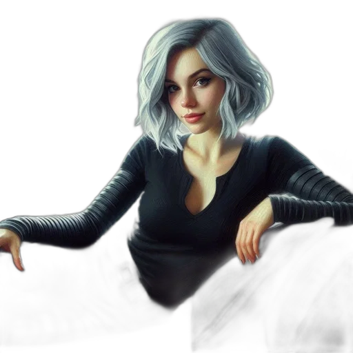 jacket, face, concept art, fantasy art transparent PNG cut-out