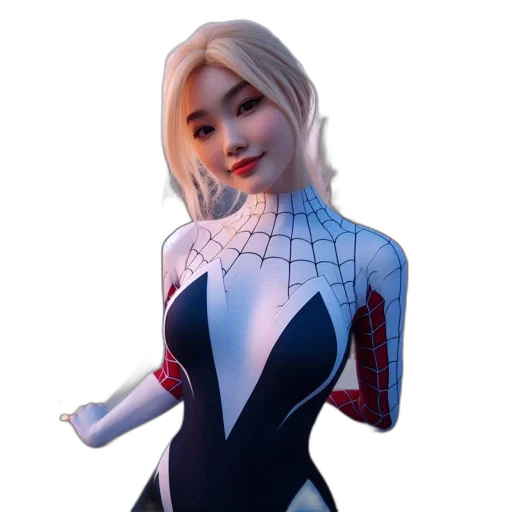 dress, robot, 3d render, concept art transparent PNG cut-out
