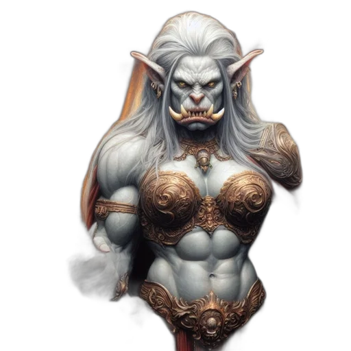 fantasy art, concept art, comic book art, photorealistic transparent PNG cut-out