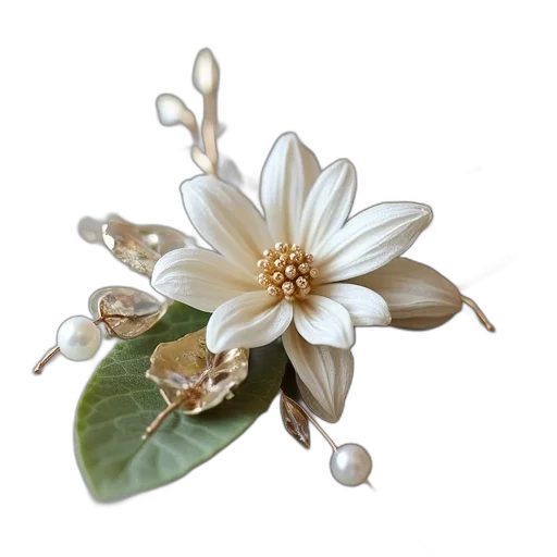 flower, jewelry, crown, staff transparent PNG cut-out