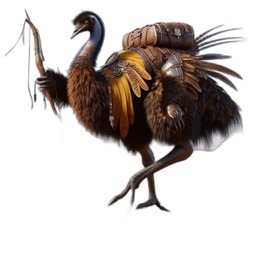 animal, creature, dragon, staff transparent PNG cut-out