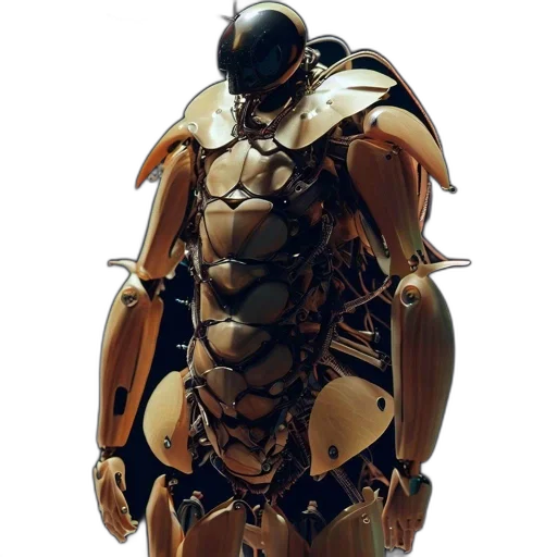 robot, mask, weapon, creature transparent PNG cut-out