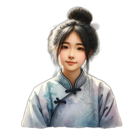 staff, face, oil painting, photorealistic transparent PNG cut-out