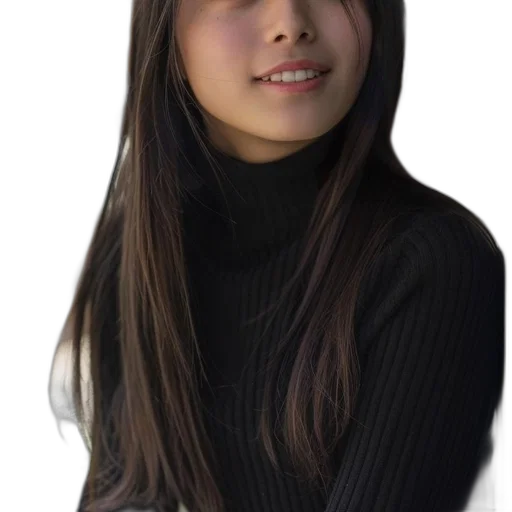 face, staff, hair, jacket transparent PNG cut-out