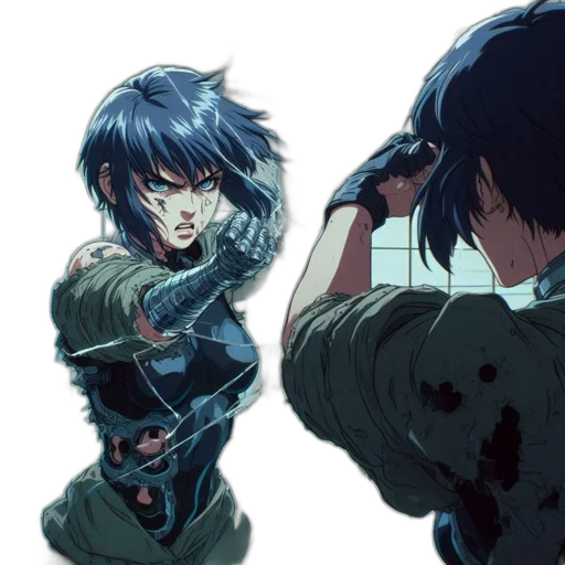 weapon, jacket, concept art, comic book art transparent PNG cut-out