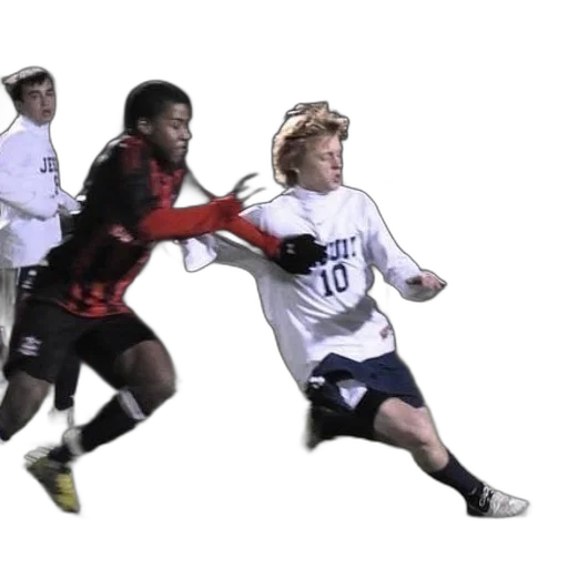 soccer, player, wearing, white transparent PNG cut-out