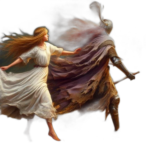 dress, fantasy art, concept art, photorealistic transparent PNG cut-out