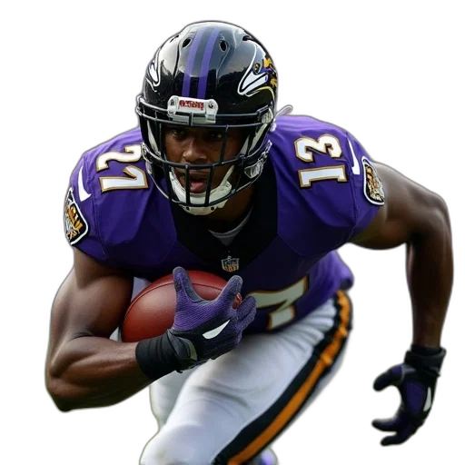 baltimore, ravens, running, back transparent PNG cut-out
