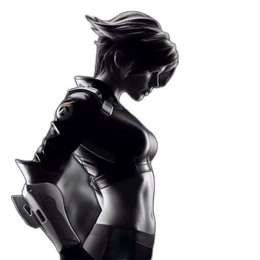 robot, face, jacket, weapon transparent PNG cut-out
