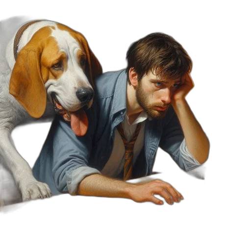 animal, photorealistic, oil painting, concept art transparent PNG cut-out