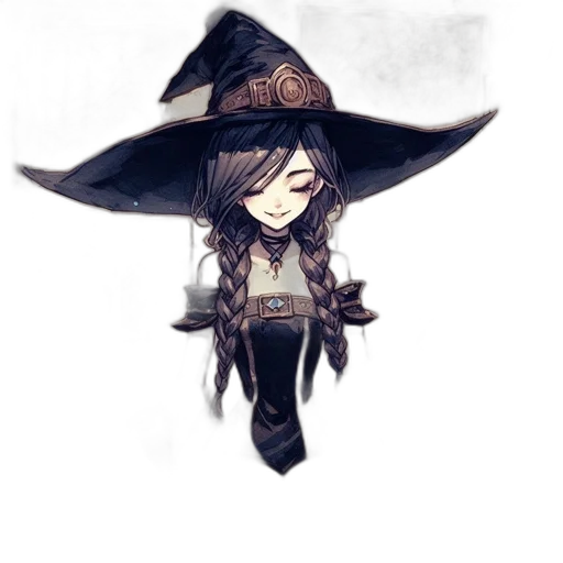 staff, hat, mask, dress transparent PNG cut-out
