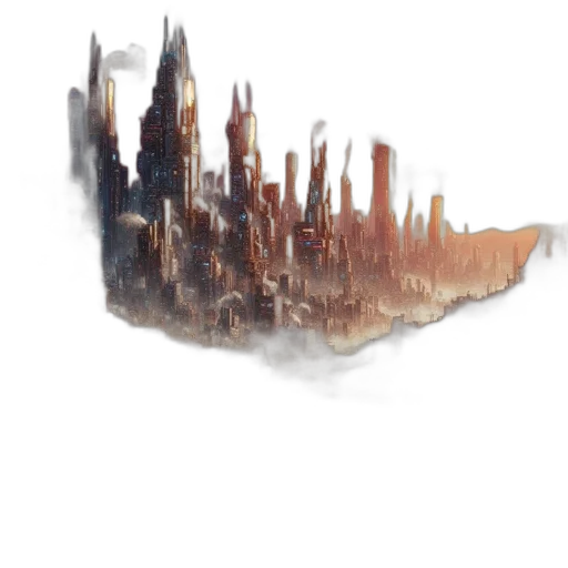 crown, building, dragon, concept art transparent PNG cut-out