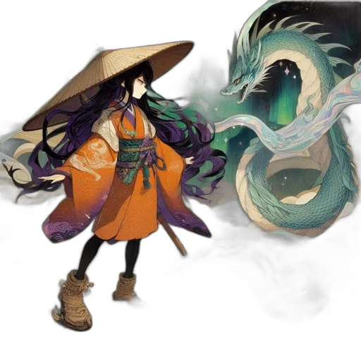 dragon, staff, fantasy art, concept art transparent PNG cut-out