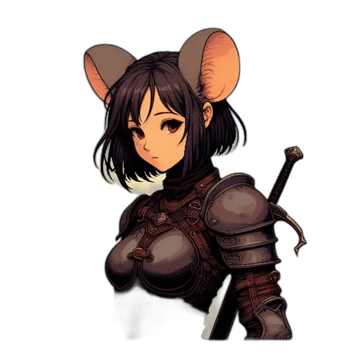weapon, staff, animal, fantasy art transparent PNG cut-out