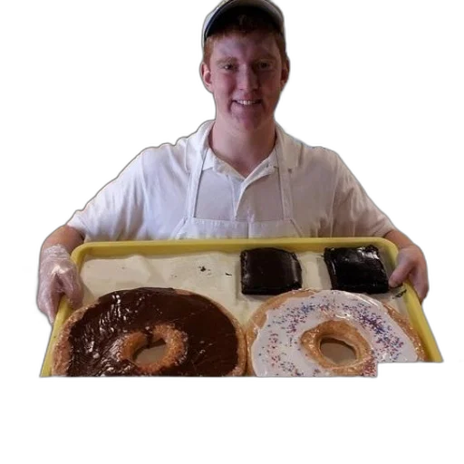 food, staff, man, apron transparent PNG cut-out