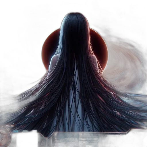 hair, dress, face, creature transparent PNG cut-out