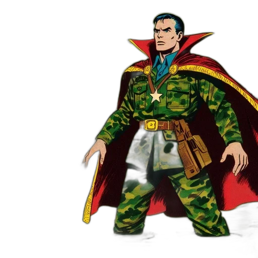 jacket, comic book art, concept art, fantasy art transparent PNG cut-out