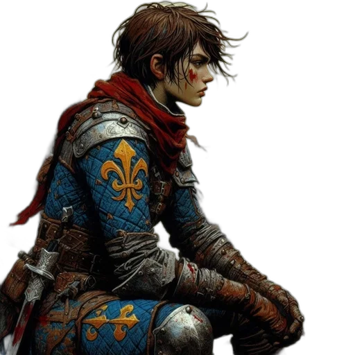 sword, jacket, face, weapon transparent PNG cut-out