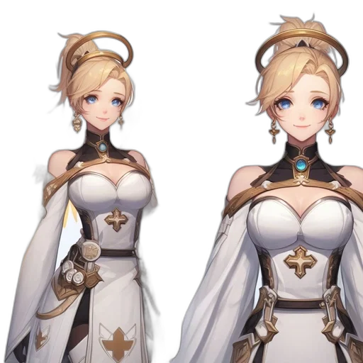 crown, dress, staff, concept art transparent PNG cut-out