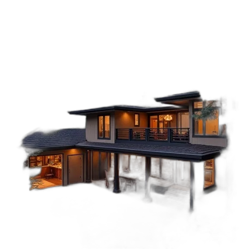 furniture, building, 3d render, concept art transparent PNG cut-out