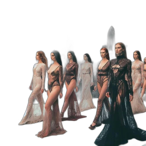 dress, concept art, fantasy art, 3d render transparent PNG cut-out