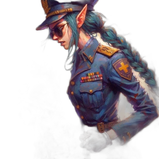staff, hat, jacket, dragon transparent PNG cut-out