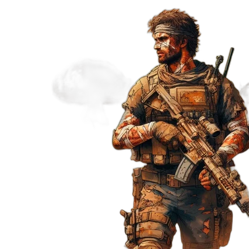 weapon, concept art, pixel art, comic book art transparent PNG cut-out