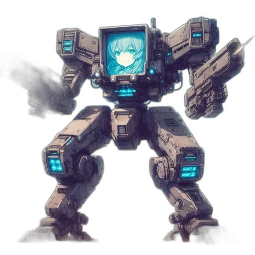 robot, weapon, creature, concept art transparent PNG cut-out