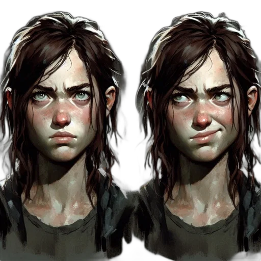 face, concept art, fantasy art, comic book art transparent PNG cut-out