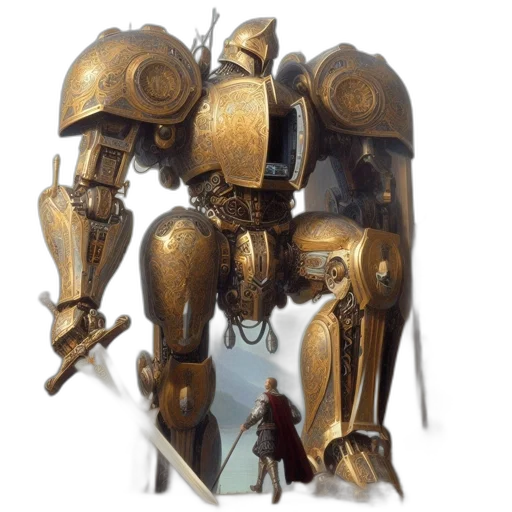 robot, weapon, sword, concept art transparent PNG cut-out