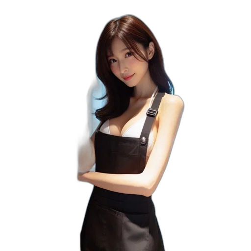 dress, photorealistic, 3d render, fantasy art transparent PNG cut-out