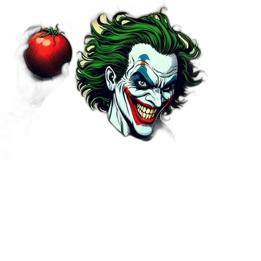 face, food, mask, comic book art transparent PNG cut-out