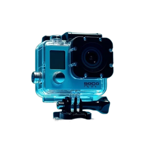 robot, weapon, 3d render, blue transparent PNG cut-out