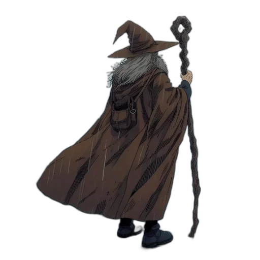 staff, sword, weapon, hat transparent PNG cut-out